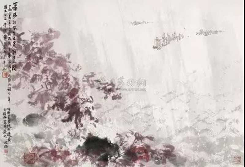 毛主席經(jīng)典詩詞入畫，大氣磅礴，美不勝收（北戴河以及登廬山作品）(圖4)