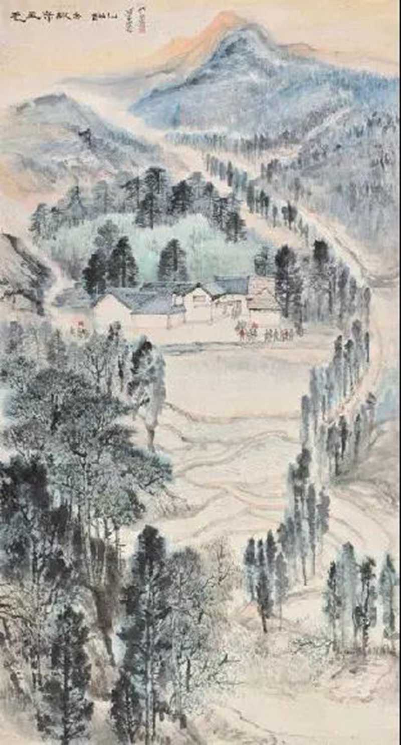 毛主席經(jīng)典詩詞入畫，大氣磅礴，美不勝收（北戴河以及登廬山作品）(圖11)