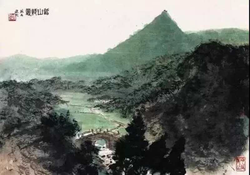 毛主席經(jīng)典詩詞入畫，大氣磅礴，美不勝收（北戴河以及登廬山作品）(圖7)