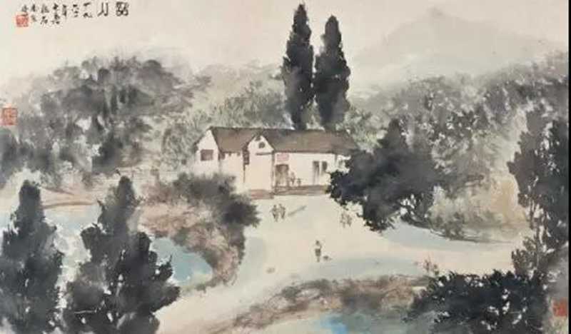 毛主席經(jīng)典詩詞入畫，大氣磅礴，美不勝收（北戴河以及登廬山作品）(圖6)