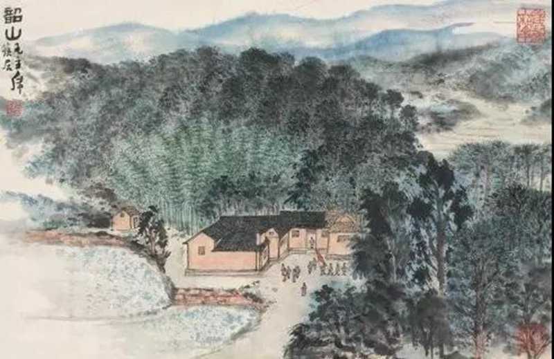 毛主席經(jīng)典詩詞入畫，大氣磅礴，美不勝收（北戴河以及登廬山作品）(圖9)