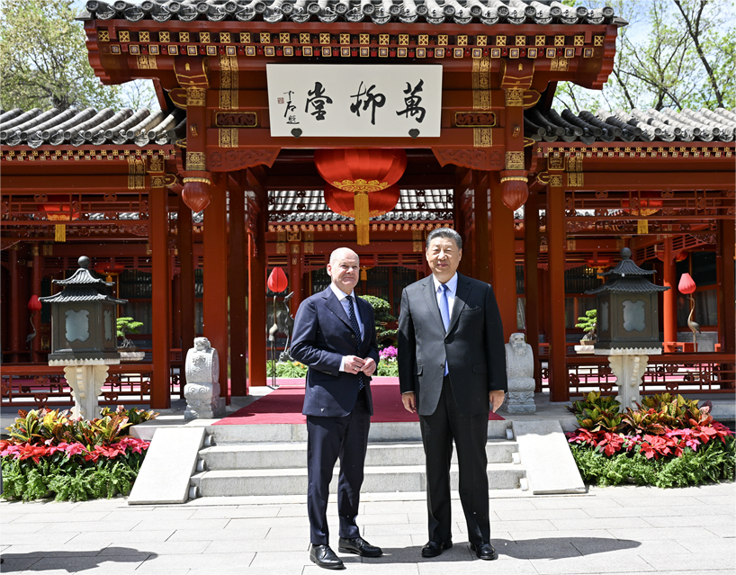 國(guó)家主席習(xí)近平在北京釣魚臺(tái)國(guó)賓館會(huì)見德國(guó)總理朔爾茨·.png